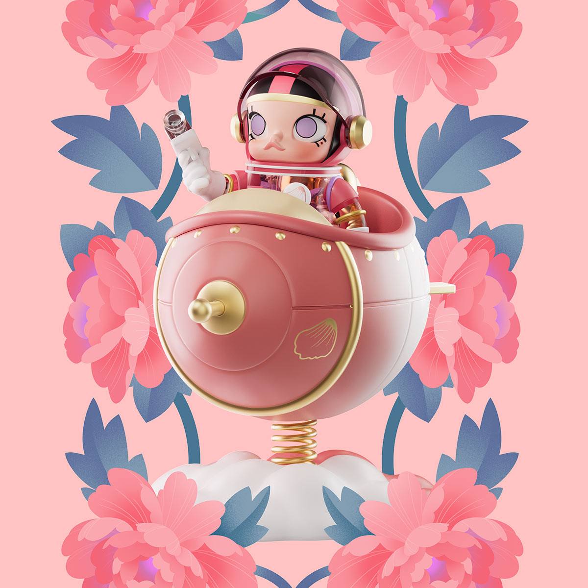 MEGA SPACE MOLLY 100% Blooming-Fleur de lys