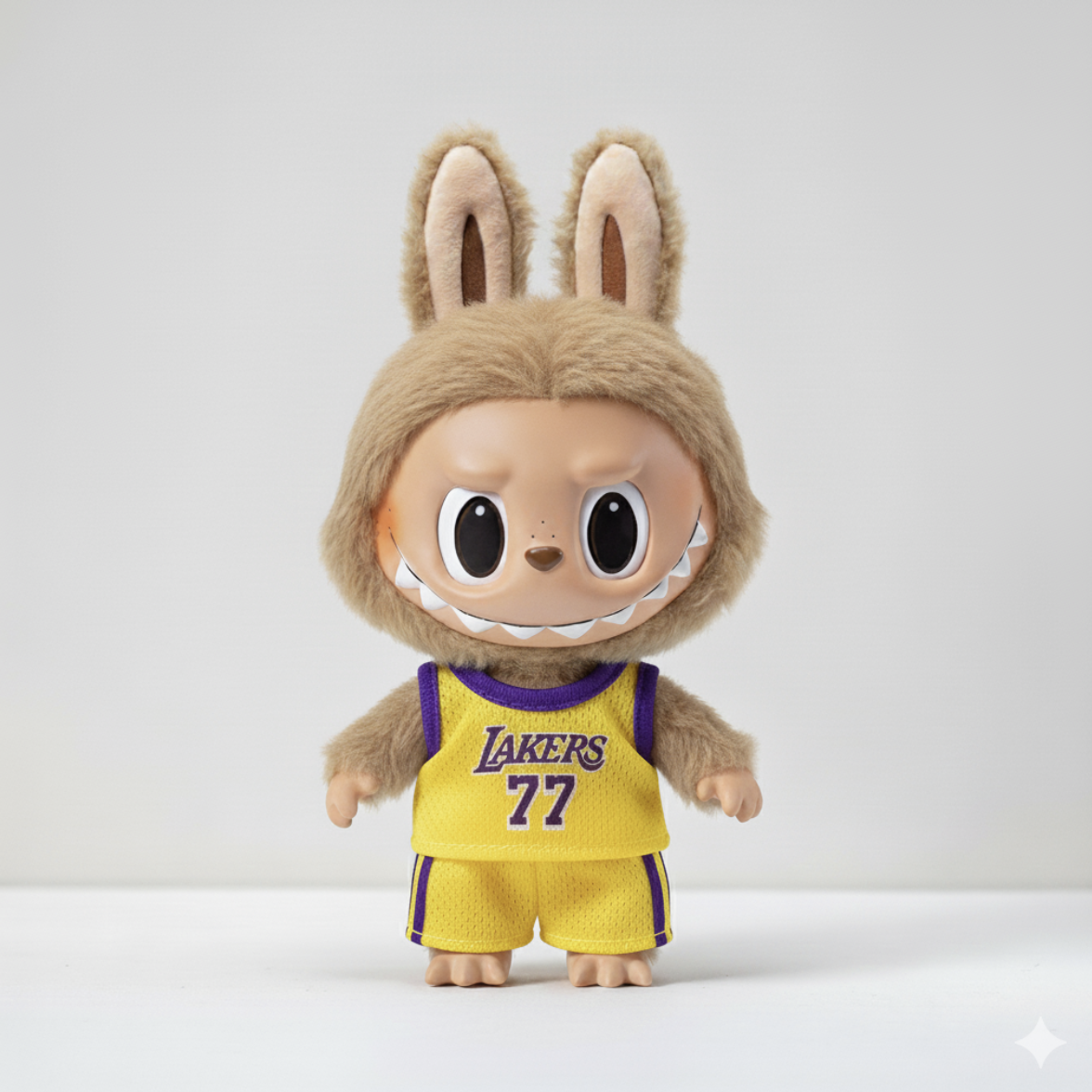 Ensemble Maillot de Basketball pour Poupée Labubu (Lakers #77 - Hommage à Luka Dončić)