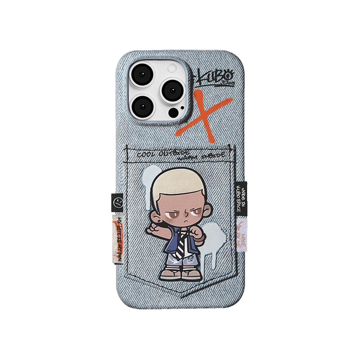 KUBO JEANS SERIES-Phone Case Coque pour iPhone 15 Pro Max