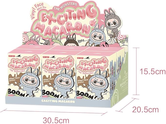 Labubu Boîte Mystère Visage Vinyle Macaron