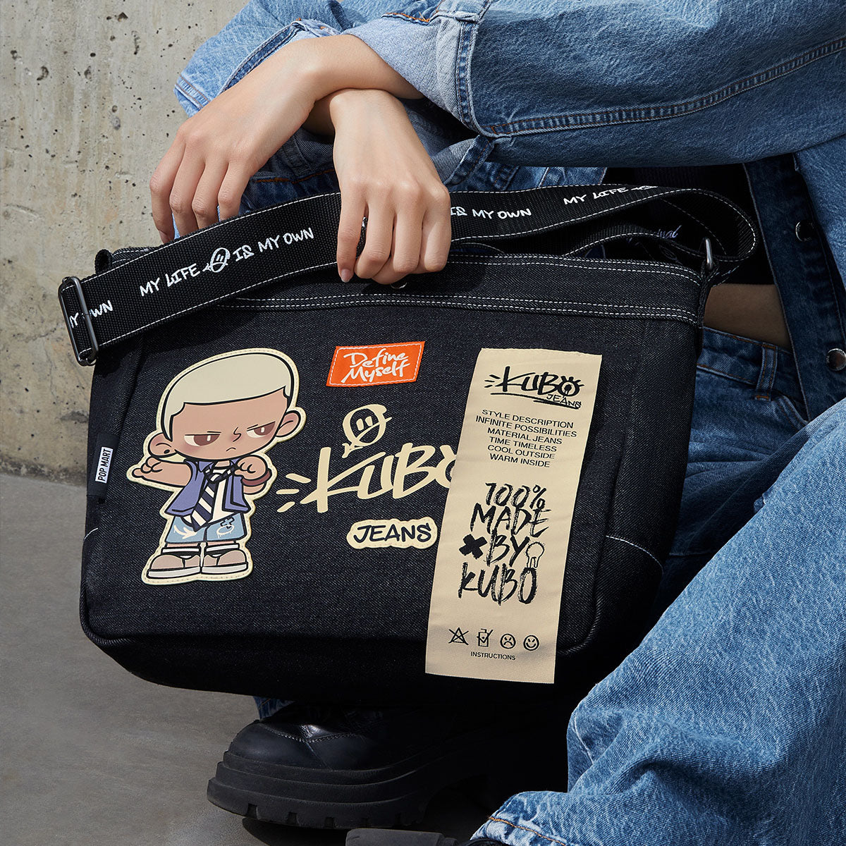KUBO JEANS SERIES-Messenger Bag