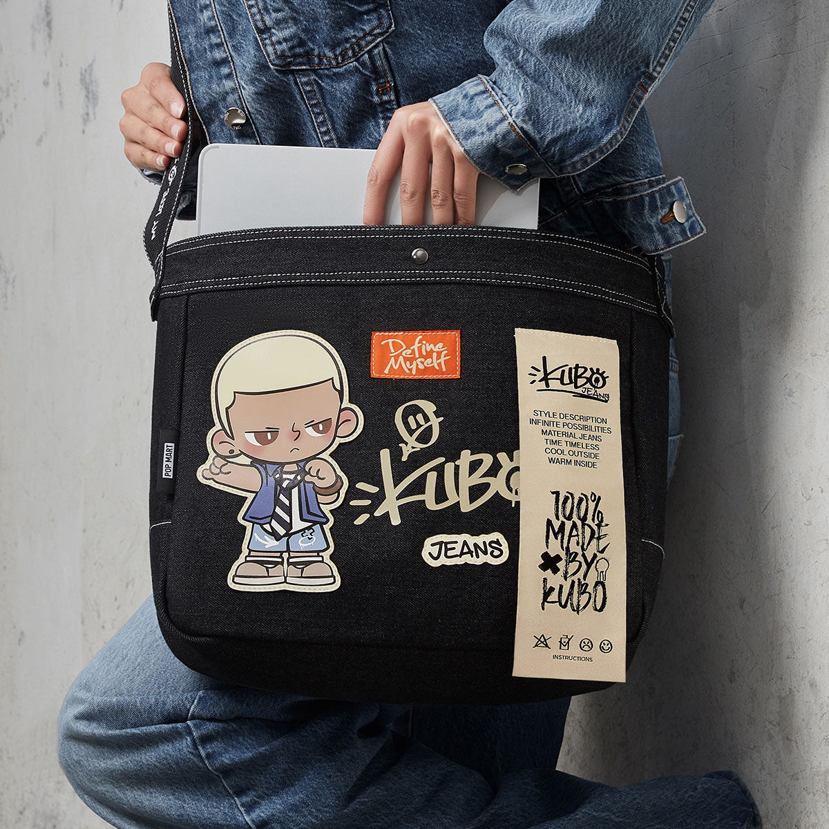KUBO JEANS SERIES-Messenger Bag